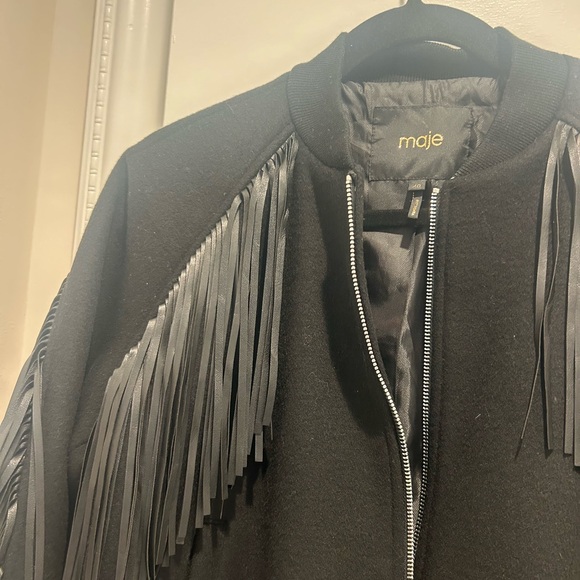Maje Fringe bomber - Picture 6 of 8